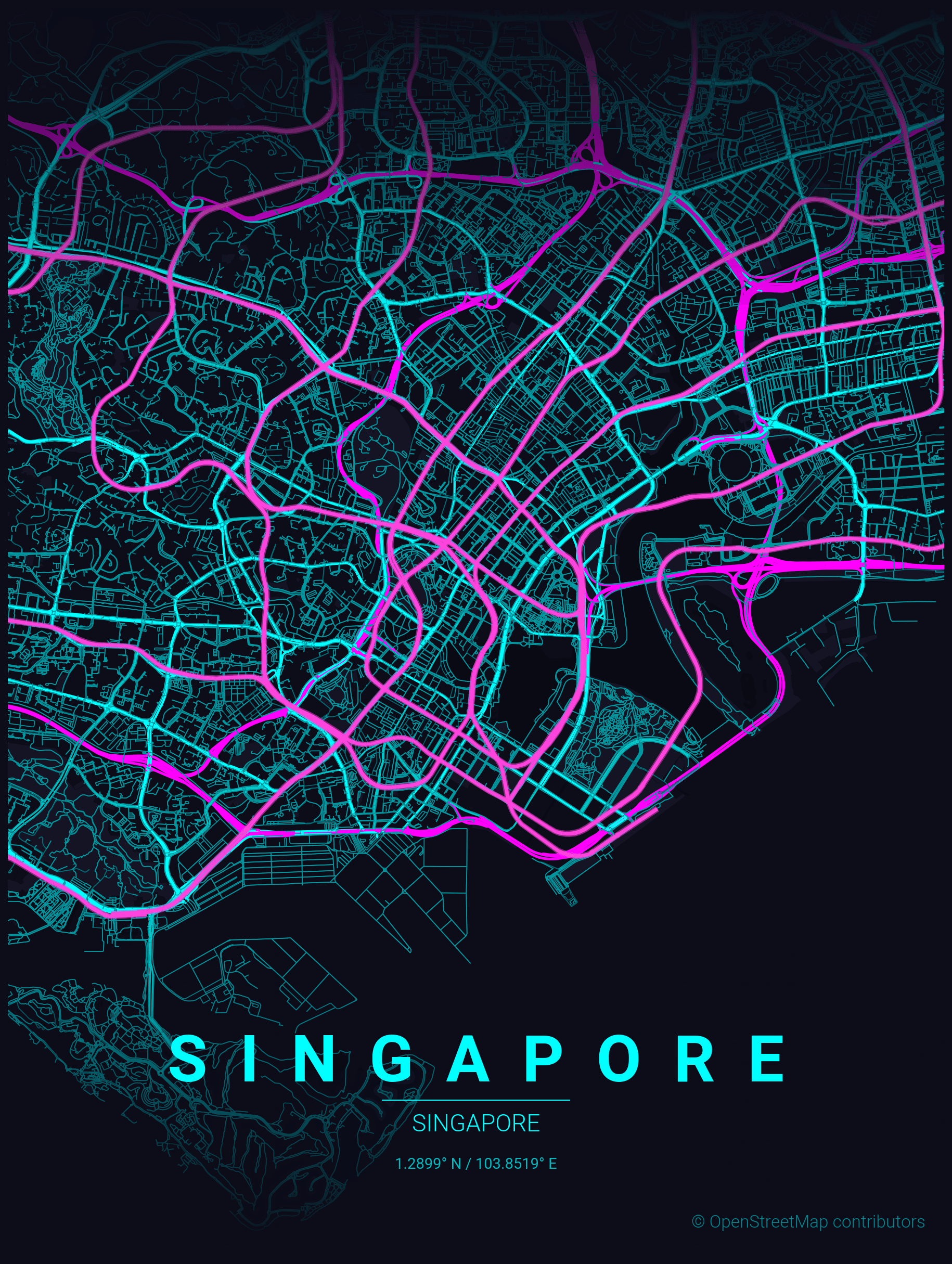 Neon Cyberpunk poster preview